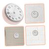 FRCOLOR Shower Clock, Wall Clock, Mini Wall Clock for Bathroom, with Suction Cup, Stylish, Waterproof, Silent, for Kitchen, Toilet, and Home Use,