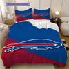 Set di tre pezzi Spirito di squadra Buffalo Bills(1 * copripiumino + 2 * federa, senza nucleo)Set biancheria da letto Morbido e confortevole Copripiumino e federa