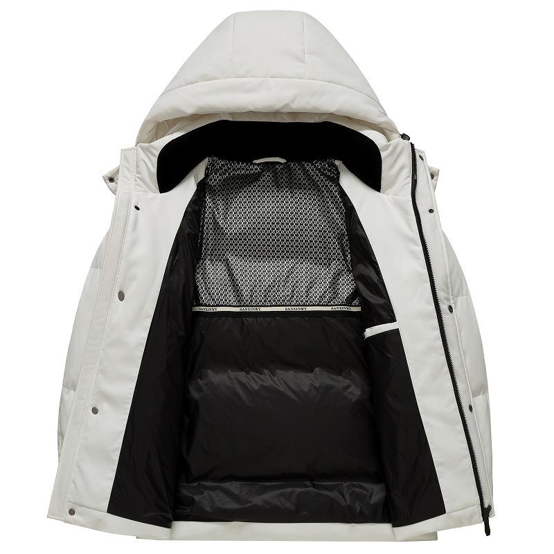 Men's 90% Duck Down Jacket: Windproof, Warm, Thickened Winter Coat