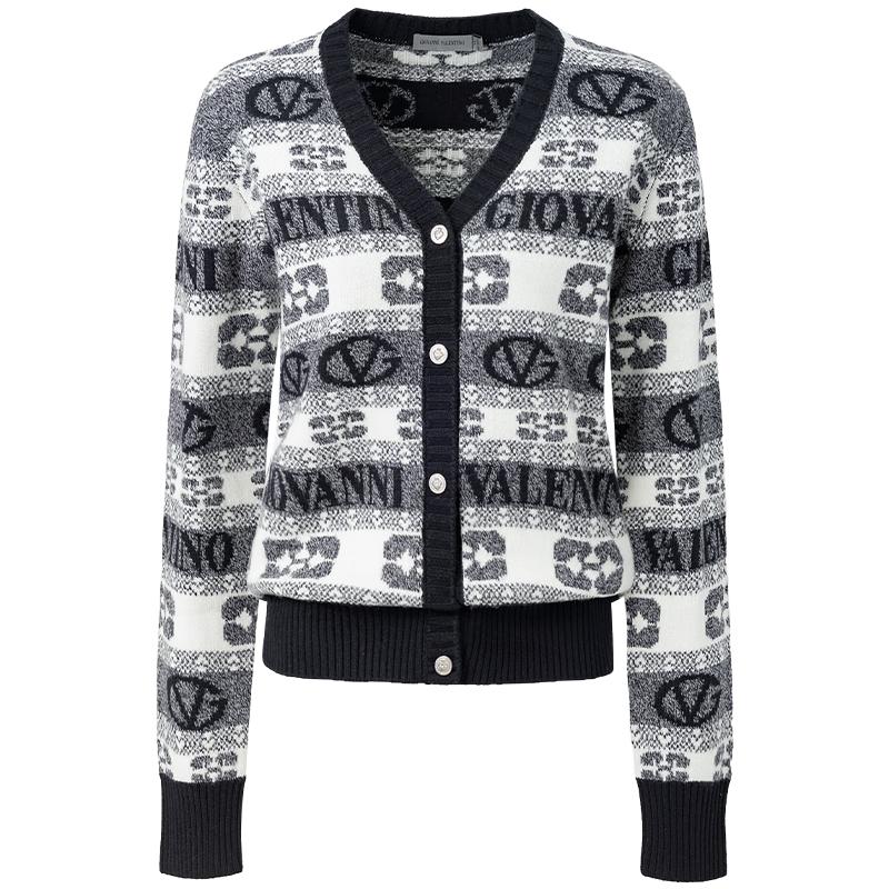 

Giovanni Valentino Women s Pure Wool Knit Cardigan L