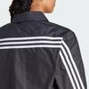 Adidas Women's Loose Fit Recycled Material Windbreaker Jacket Mesh Lined 3-Stripes Black IB4154