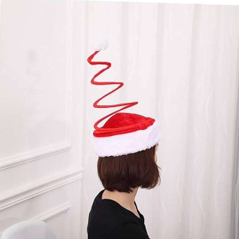 Festive Red Spring Christmas Hat For Fun Holiday Headwear And Unique Decorations