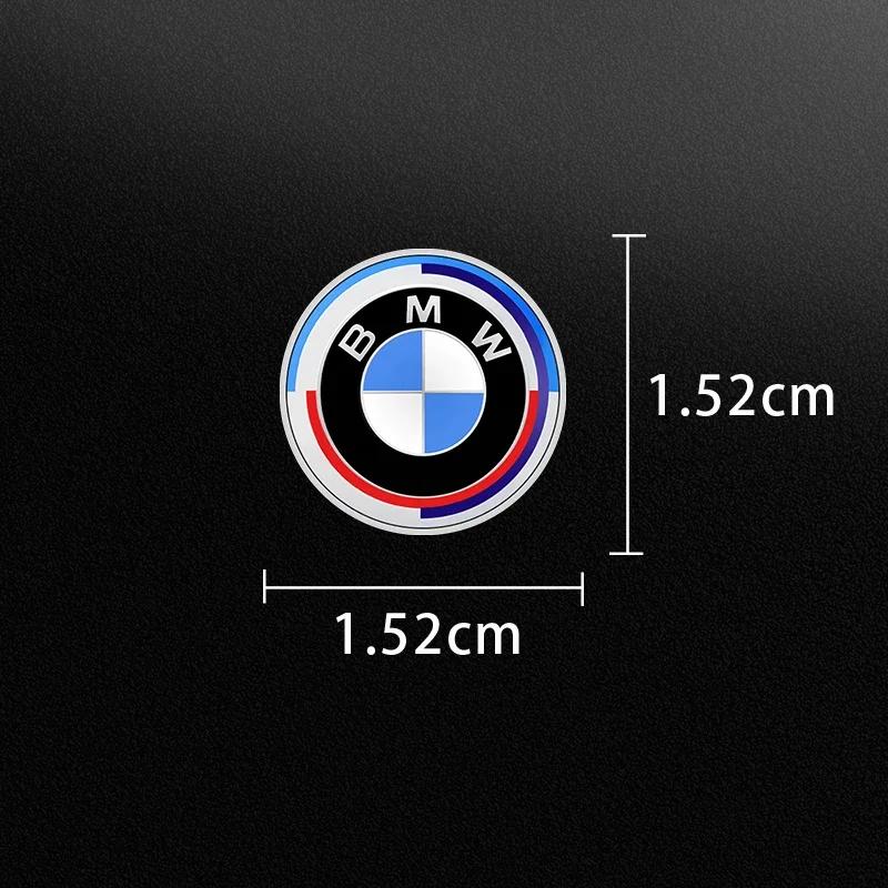 2025 For BMW M X3 X5 X6 Car Steering Wheel Badge Stickers Car Door Handle Label Decal For BMW 50th M E46 E39 E90 E60 F10 E34 E3
