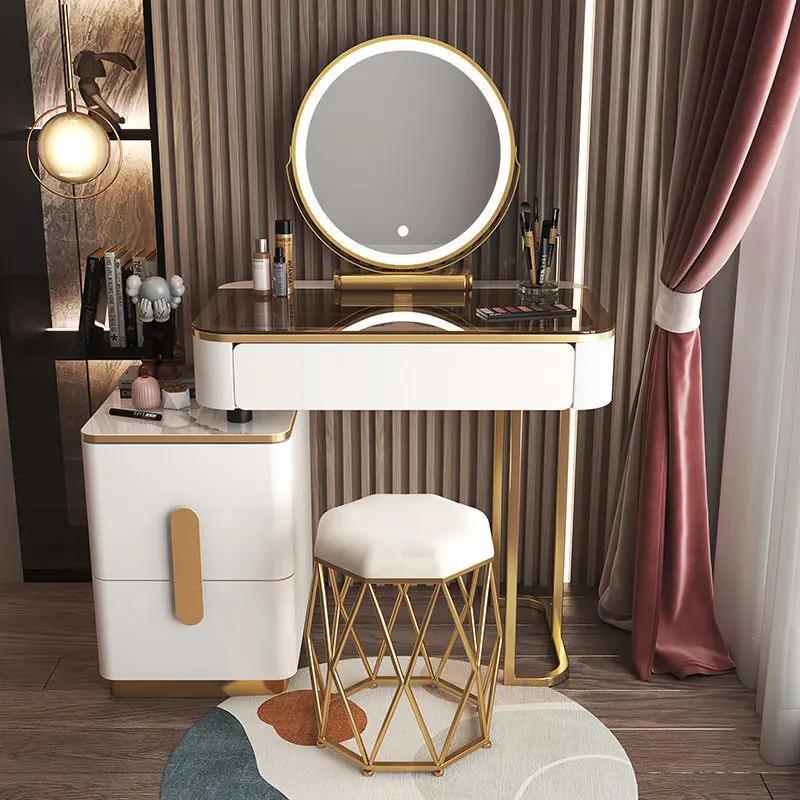 Mirrors Makeup Dressing Table Drawer Lighting Led Living Room Dressing Table Bedroom Household Home Furniture