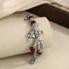 New Red Bead Fortune Cat Bracelet for Women, New Chinese Style Niche Design, Vintage High-End Versatile Lucky Bag Jewelry