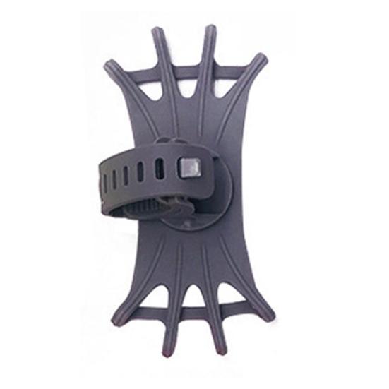 

Держатель телефона, нескользящий, вращающийся на 360 градусов, универсальный, устанавливаемый на руль, кронштейн для телефона с навигацией для велосипеда серый