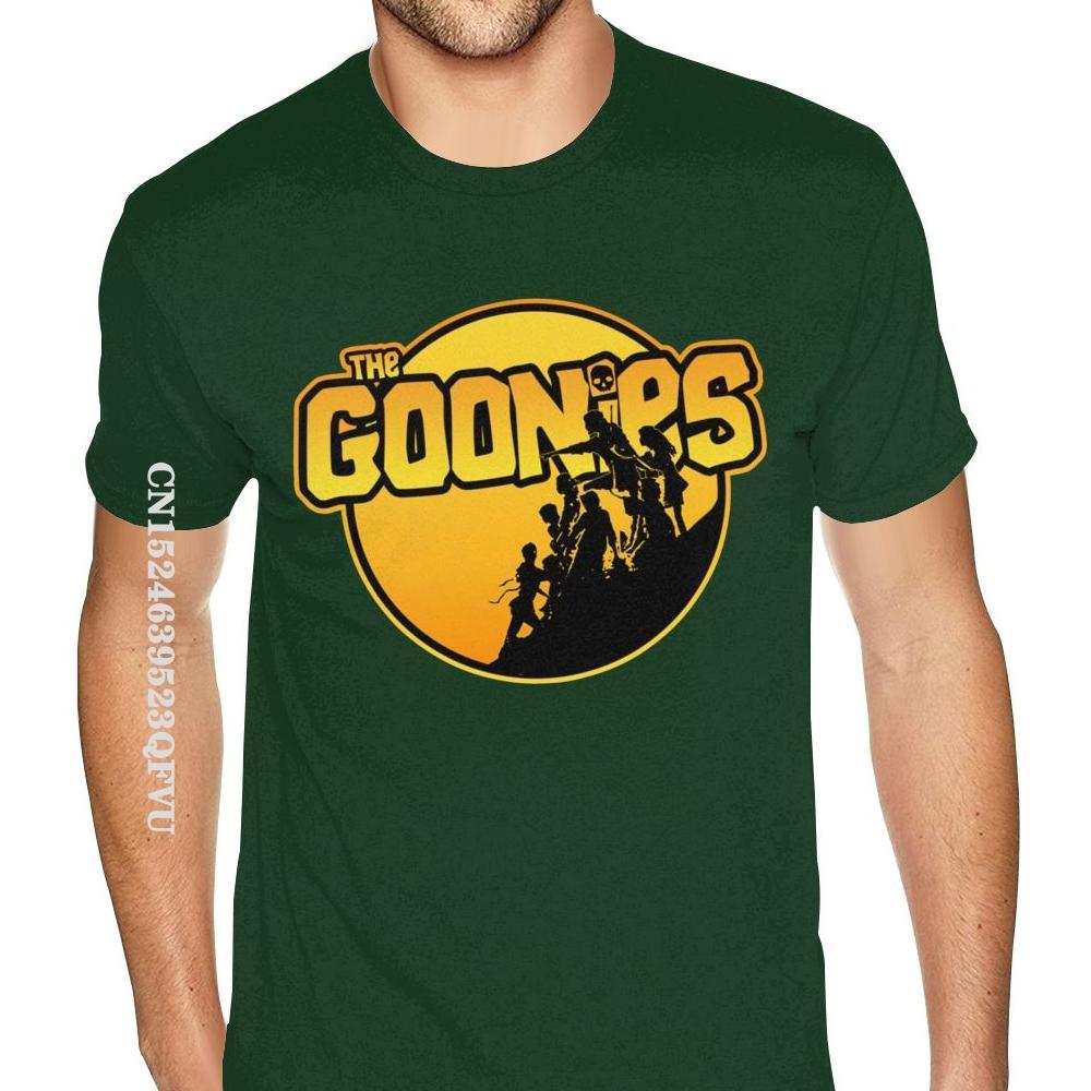 Wholesale The Goonies T-Shirt Men Men Cheap Custom England Style Tshirts Men Soft Cotton Black Crew Shirt England Style