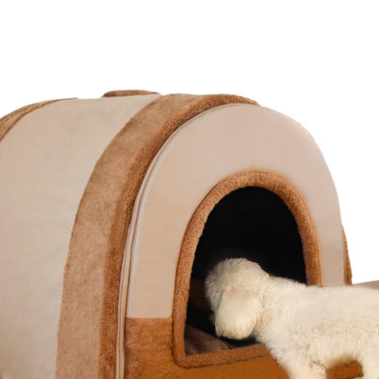 Four-Season Washable Dog & Cat House: Cozy Pet Bed for Medium/Large Pets