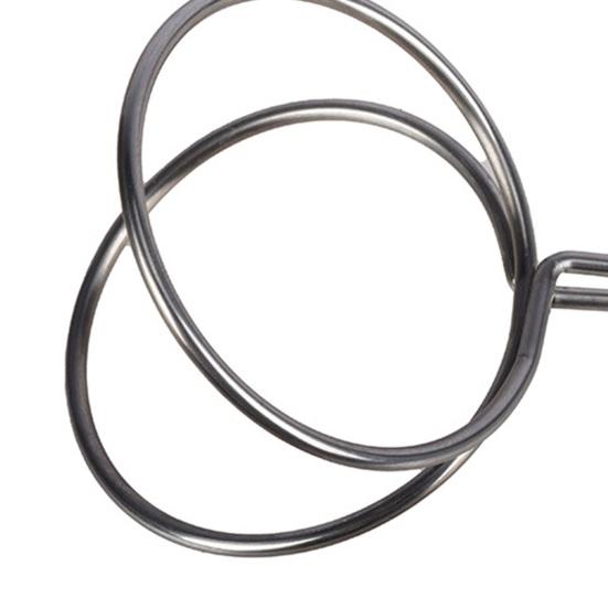 Iron Wire Park Golf Ball Retriever, Golf Ball Grabber Double Ring Clip, Putter Grip Metal Wire Golf Ball Picker Upper Tool, Golf
