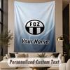 Custom Text Tapestry FC Zürich Print Wall Tapestry Indoor Living Room Wall Decor