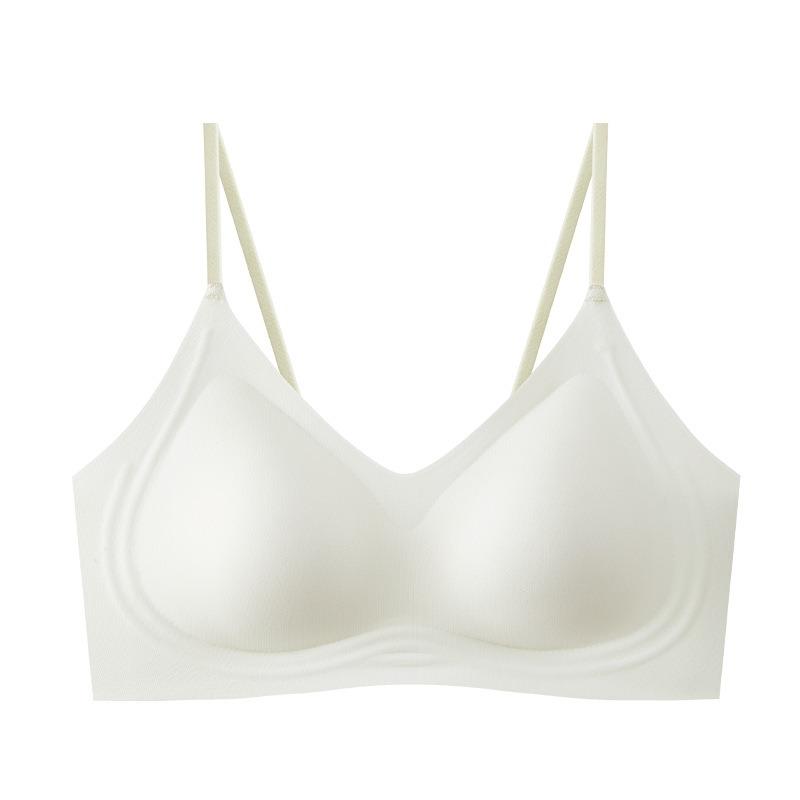Women Summer Thin Gather Wireless Seamless Soft Support Comfort Bra