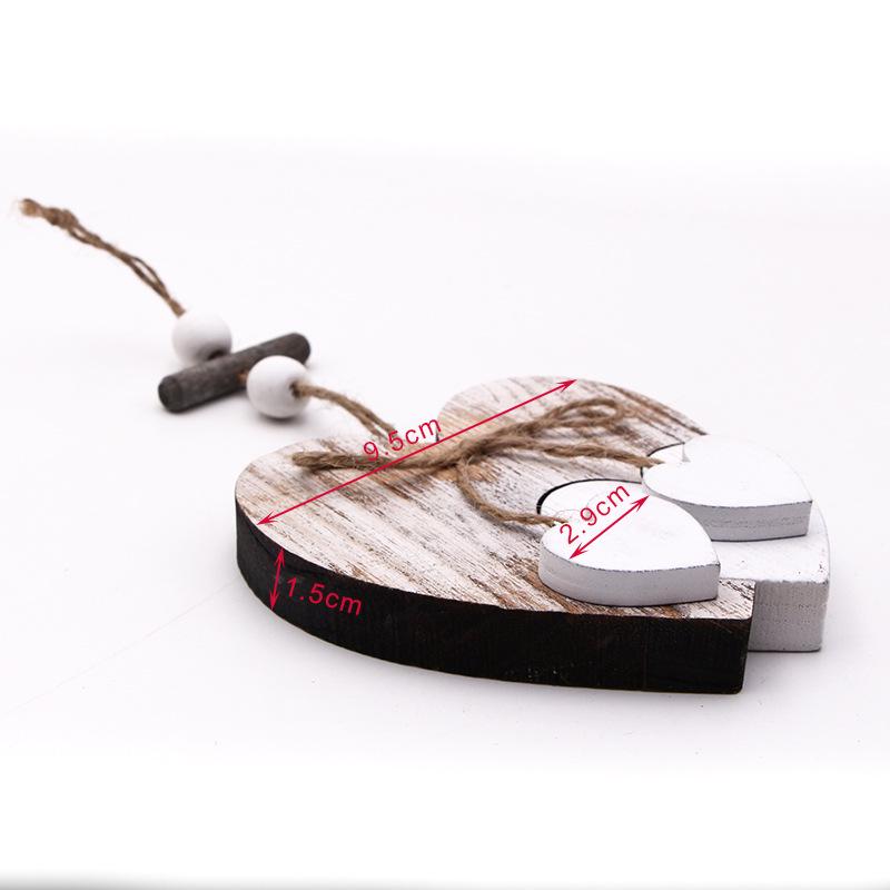 Vintage Wooden Heart Crosses: Retro Home Decor & Wedding DIY