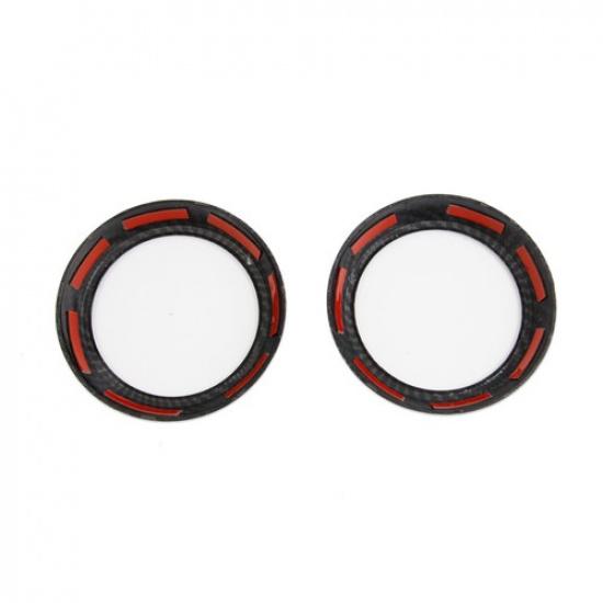 Carbon Fiber Style Central Sides Air Vents Trim Cover For Chevrolet Colorado