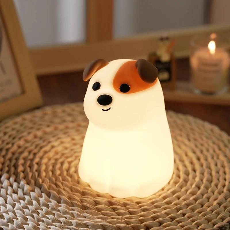 

Cute puppy night light soft lighting decoration bedroom bedside decoration long endurance baby birthday gift Children s Day gift