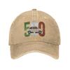 Der Klassische Fiat 500 auf Weißem Denim-Cap Lässige Baseballkappen Verstellbarer Hut Sommer Unisex Baseballkappen