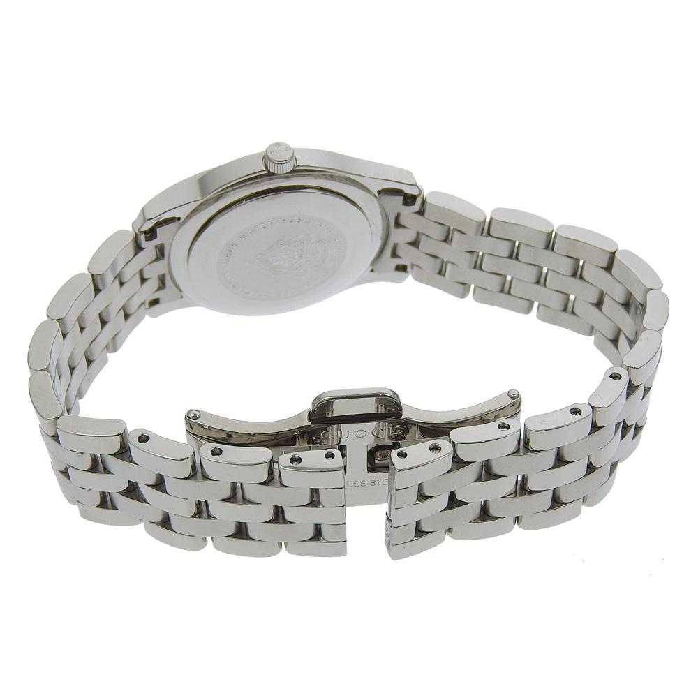 GUCCI G class Watches 5500L blackDial Stainless Steel Quartz Analog display Women Used