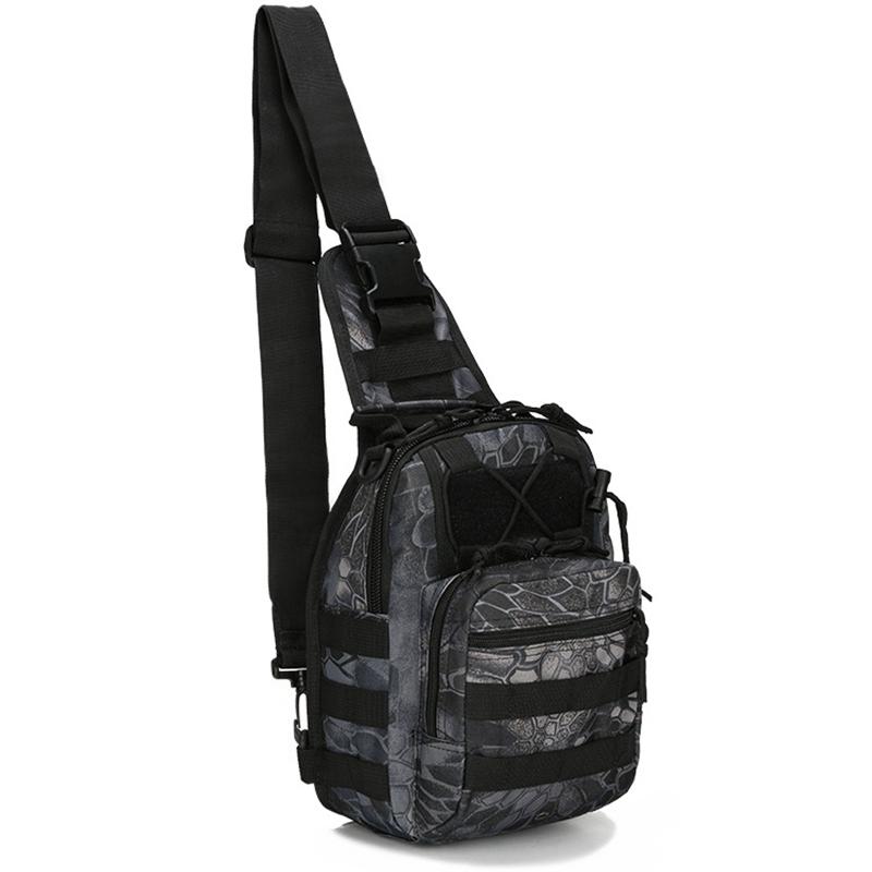Shoulder Bag 800D Waterproof Oxford Small Chest Bag Outdoor Sports Sling Backpack for Hunting Hiking Camping