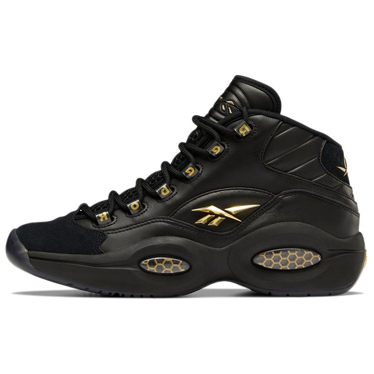 

Кроссовки Reebok Question Mid Черный Золотой(H01308) 40
