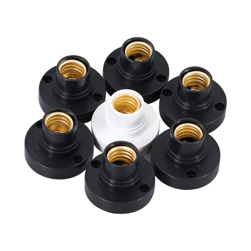 10PCS High Quality New Screw Lamp Base E14 Lamp Holder Socke Base Light Bulb Socket Holder Adapter Lamp Durable