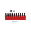 10 STÜCKE 1/4" Sechskant Torx Kopf 25mm S2 Legierung Schraubendreher Bits Magnetisches Set T6-T40 Elektrischer Schraubendreher Bit Werkzeugsatz Stern Sechskant Bit