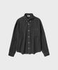 NONBLANK Window Check Crop Button-Down Ls Shirt_Dark Grey