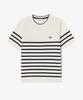LACOSTE Women'S Striped Short Sleeve Sweater Af415E-56G 70V