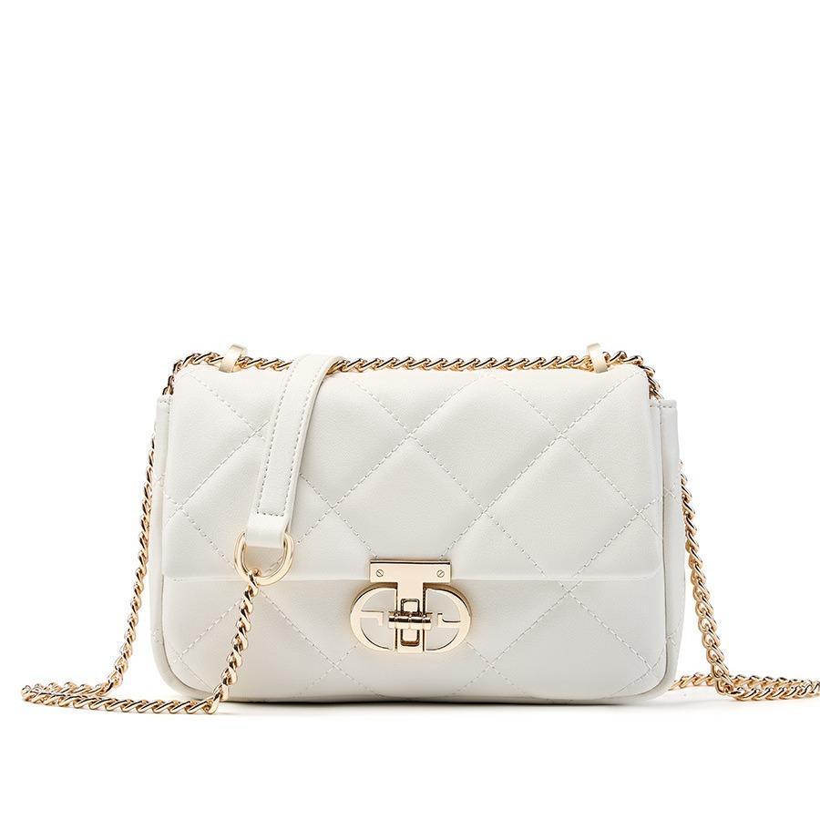 Fashion Trend Shoulder Bag Versatile Chain Messenger Women's Bag New Leather Diamond Bag