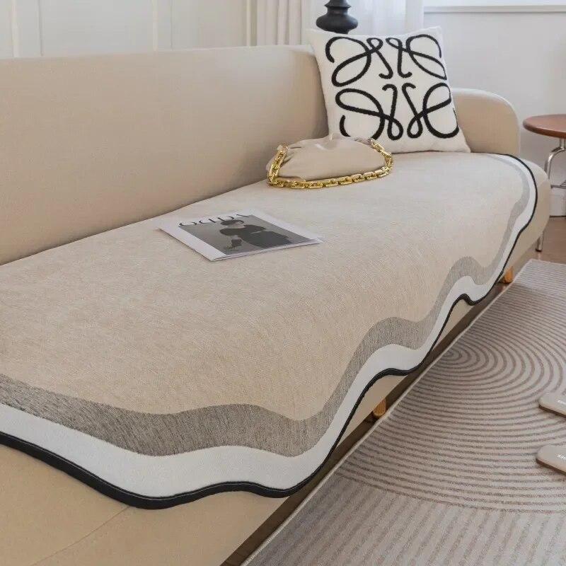 Irregular Shape Sofa Cushion Chenille Four Seasons Universal Sofa Towel Non-Slip European Couch Cover for Living Room Decor