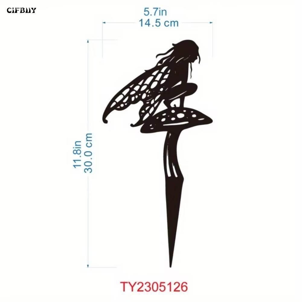 Metal Fairy Statue Garden Patio Decor