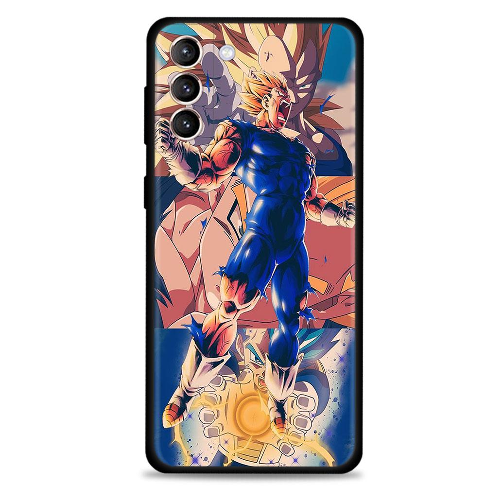 Dragon Ball Majin Vegeta Phone Case for Samsung Galaxy S20 S21 FE S22 Ultra S10 S9 S8 Plus S10e Note 20Ultra Silicon Cover
