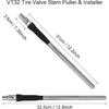 SUNSOUL Tire Valve Stem Puller, Installer with Rubber Boot, Tire Valve Stem Removal Tool