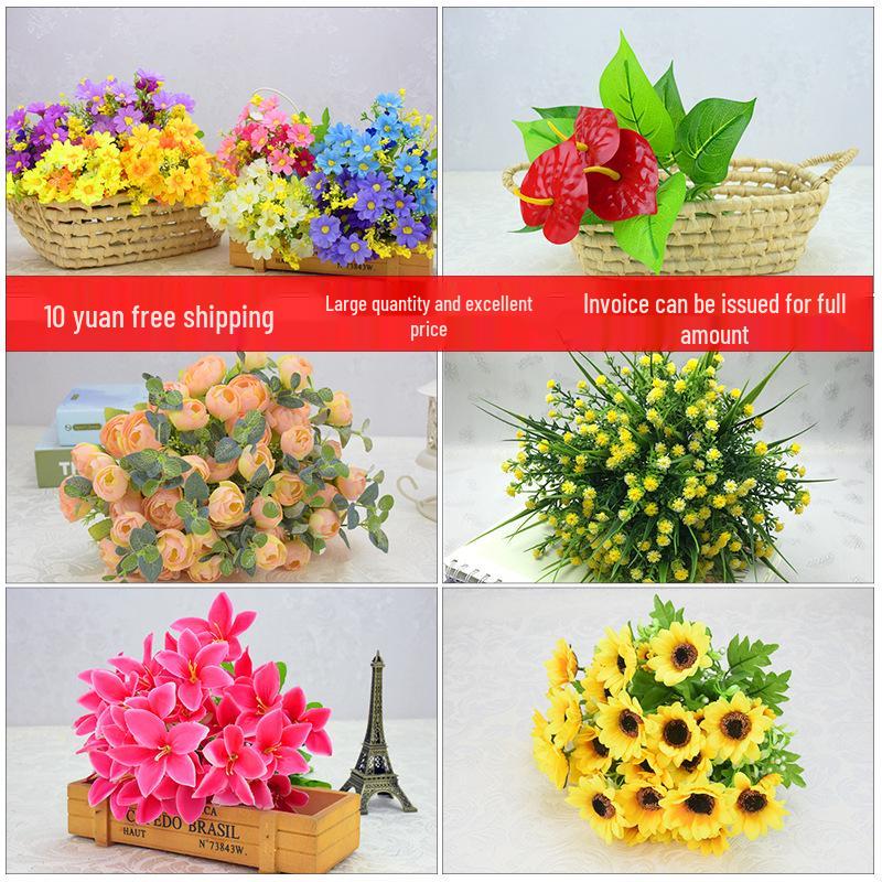 Fiori di Gigli Artificiali in Seta a Stelo Singolo per Decorazione Soggiorno o Tavola da Pranzo