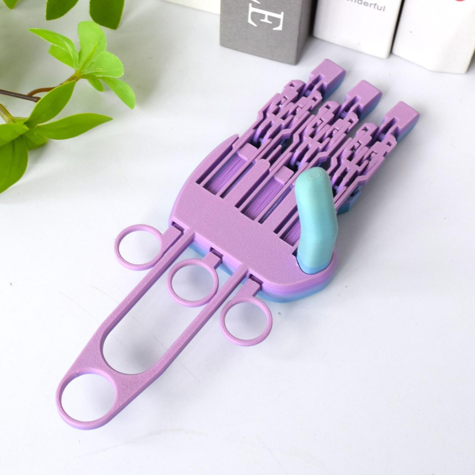

3D Printed New Funny Manipulator Toys Creative Children s Decompression Robot Hand Spoof Toy Joint Movable Manipulator Boy Gift 1Pcs