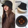 Warmth Basin Hat Waffle Bucket Hats Sweet Fisherman Hat  Women's