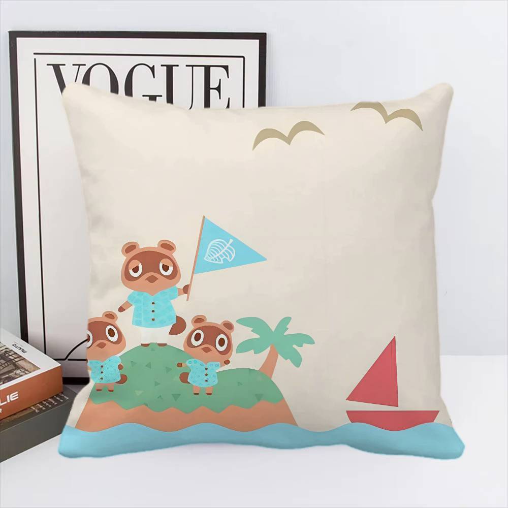 Game A-Animal C-Crossings Pillow Case Square Pillow Bedroom Sofa Leisure Comfort Cushion Home Decoration
