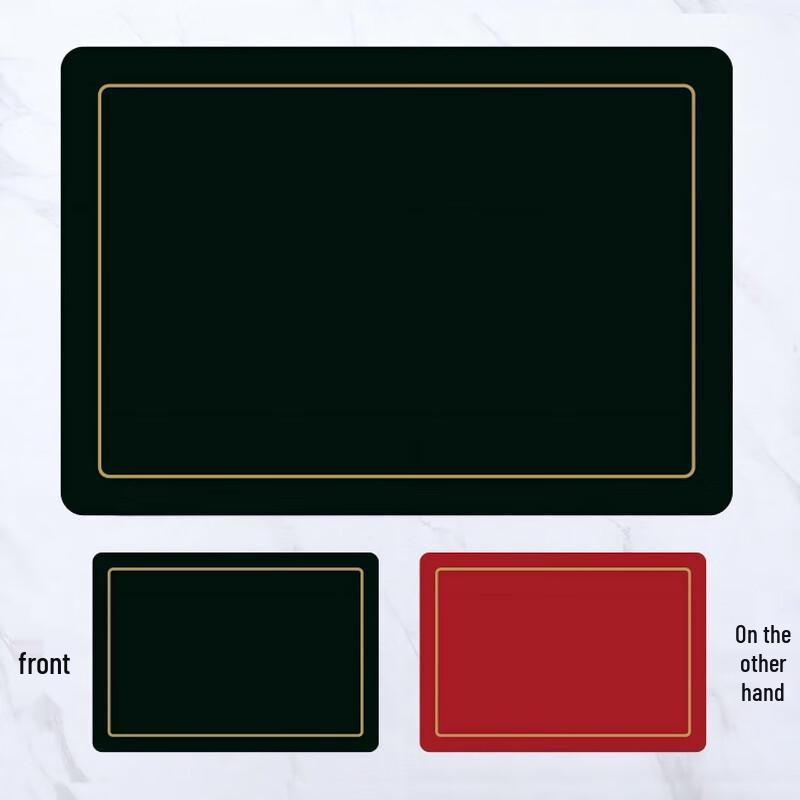 DeRuien Premium Reversible Faux Leather Placemat