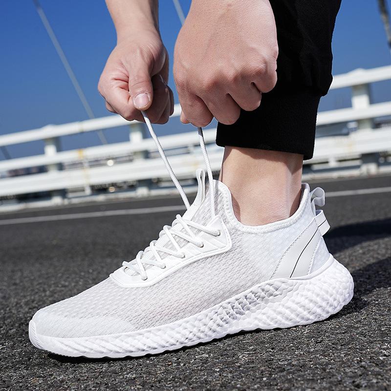Fish wire mesh thin sneakers mesh breathable dad shoes light soft sole