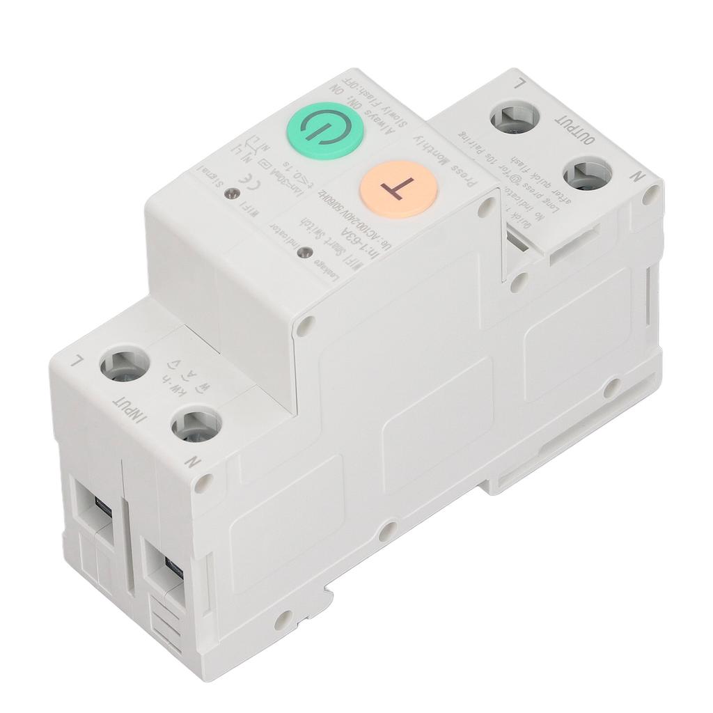 WiFi-Leistungsschalter Parameter Einstellbarer Fehlerstromschutz Datenanzeige Fernbedienung Leistungsschalter AC100‑240V 2P