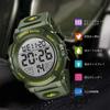 Senors Digital Sports 50m Water Stylish LED Outdoor Watch Men's Watch, Resistant, Multi-Function Display, (5-Green)