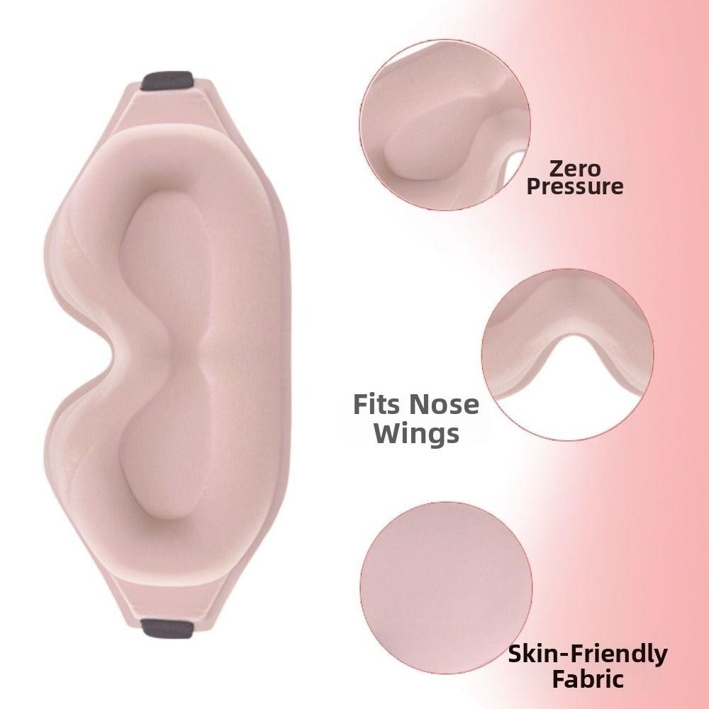 Deep Contoured 3D Sleep Eye Shade 3D Blindfold Eyepatch Eye Cover  Side Sleepers