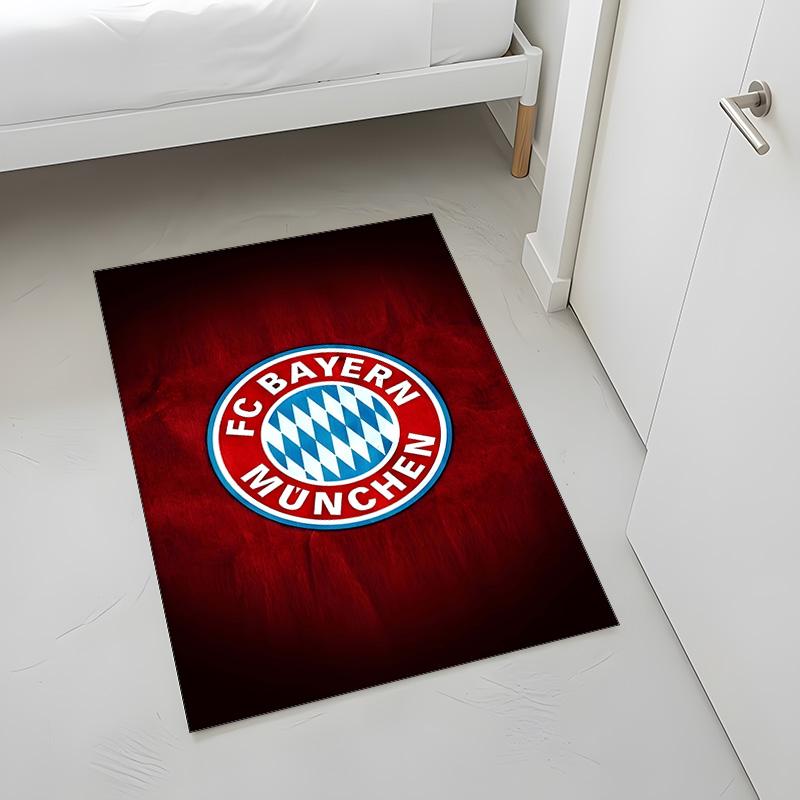 FC Bayern Munich (1) Rug Suitable For Living Rooms Bedrooms Computer Rooms Dining Areas And Placement Under Tables And Chairs Also An Ideal Choice For