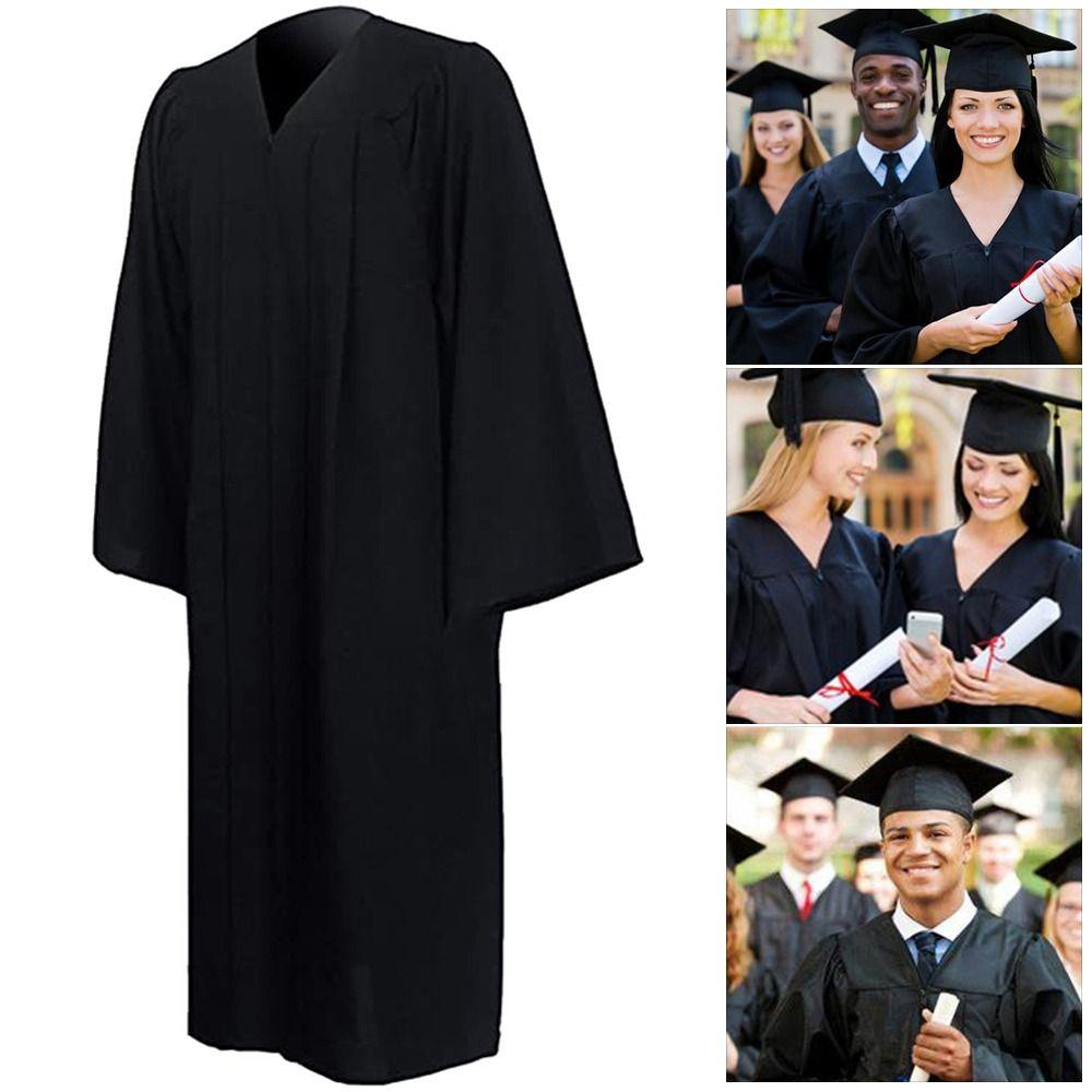 Degree Ceremony Graduation Gown Set Mortarboard Hat Bling Removable Tassel 2023 Happy Graduation
