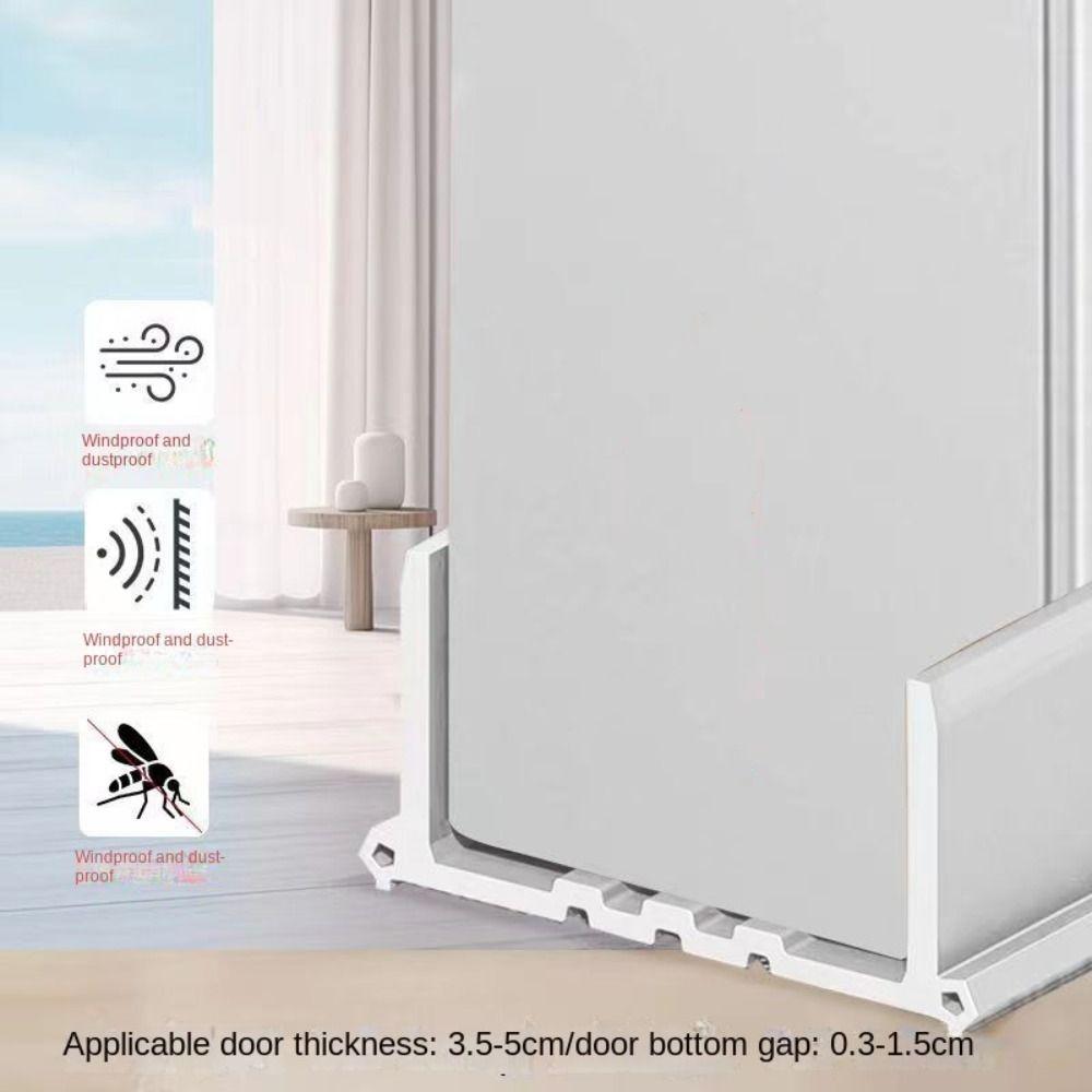 Sound Isolate Bottom Strip 96*5cm PVC Household Weather Gear Long Wear Span Door Seal Indoor Room