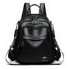 Women's PU Backpack Large Capacity Travel Multi-function Shoulder Bag