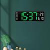 Large Display Digital Clock Bedroom Decor with Remote Control USB Mute Two Color Adjustable