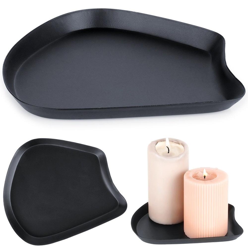 Black Base Tray for Decorative Arrangements Candles Tealights Candlestick