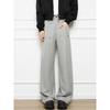 Autumn new trendy brand men's small trousers, rivet straight-leg trousers, wide-leg casual trousers, and long trousers for men are available for sale.