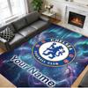 Crystal Velvet Rug Custom Name Text, Soft Non Slip Floor Mat Home DecorChelsea FC