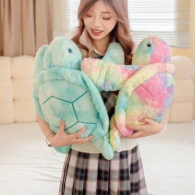 Non-Toxic Turtle Doll Throw Pillow Give Children Gift Tanabata New Cute Cartoon Turtle Plush Toy Colour Toy Birthday Toy Gift