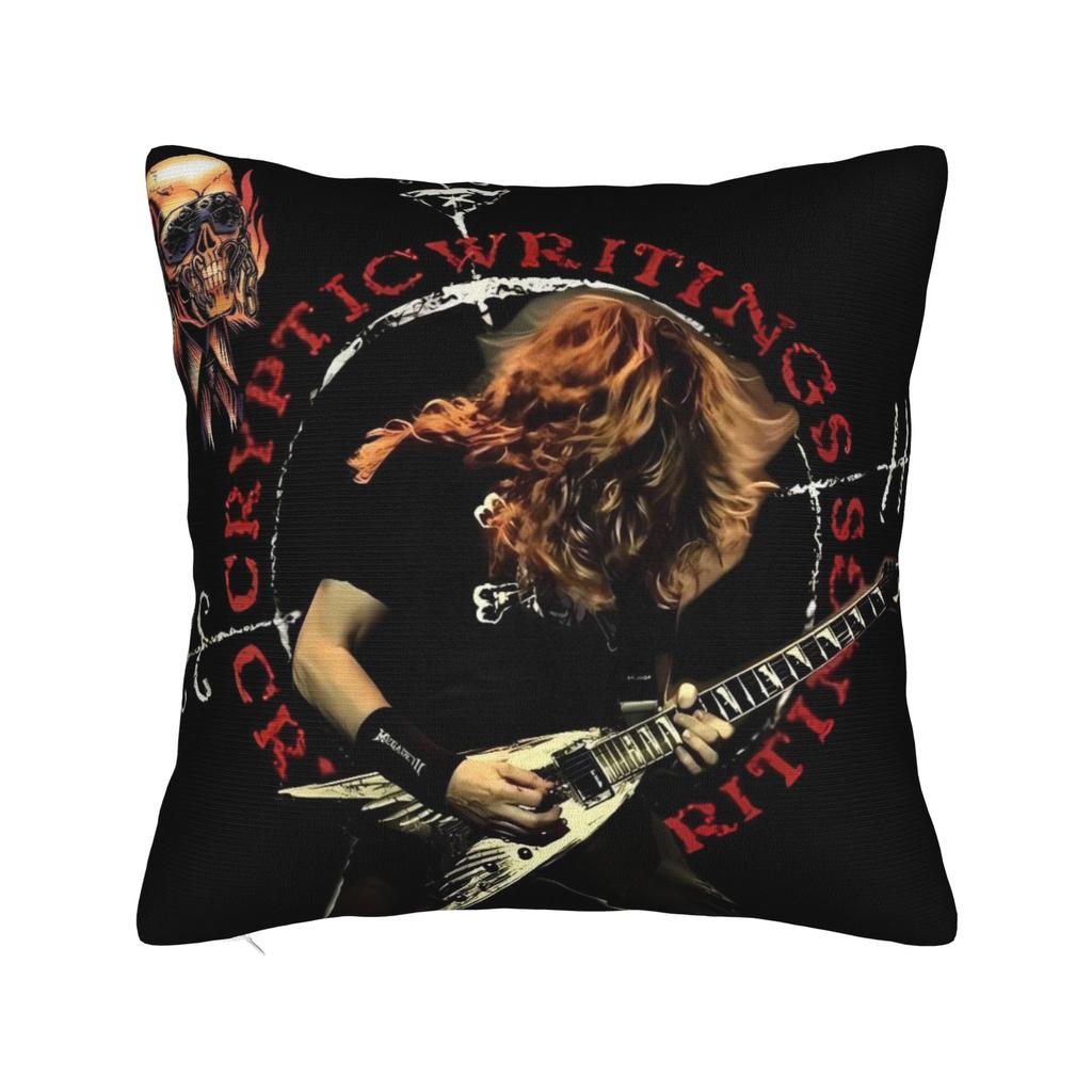 Pillow Cover Megadeths Band MegaRock City Violin Playing Morden Pillow Case For Couch Sofa Bedroom Pillowcases
